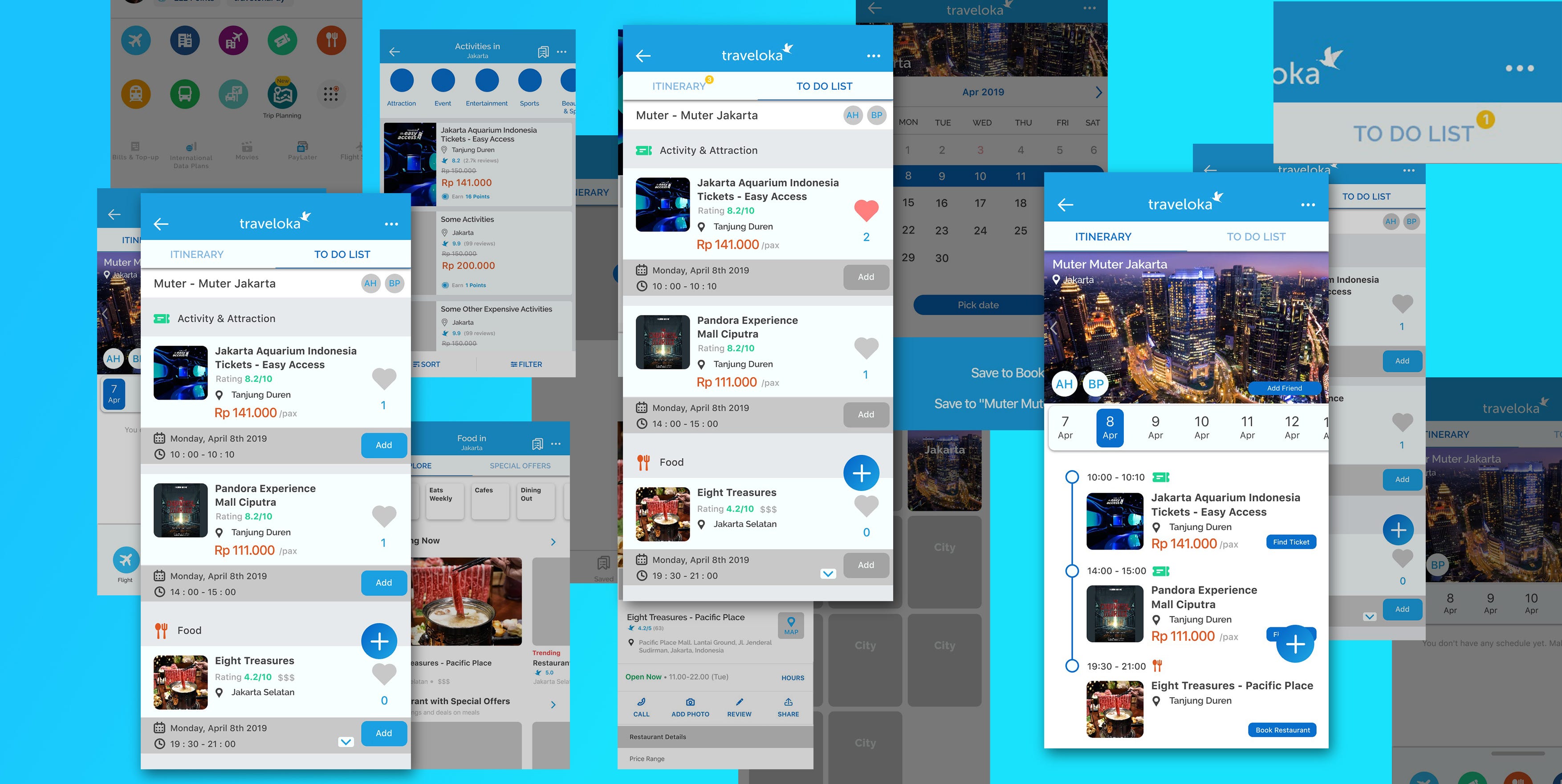 Itinerary for Traveloka App — UX Case Study by Dimas