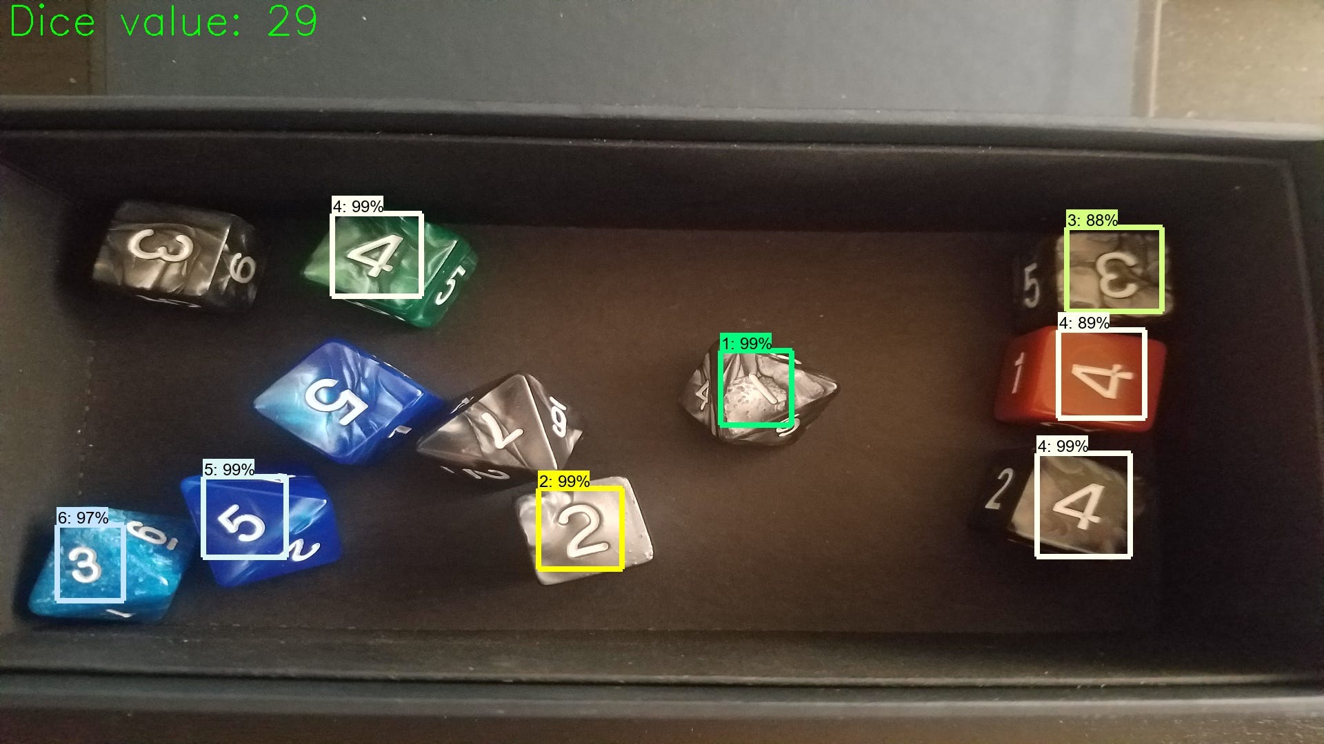 A Two Stage Stage Approach to Counting Dice Values with Tensorflow and