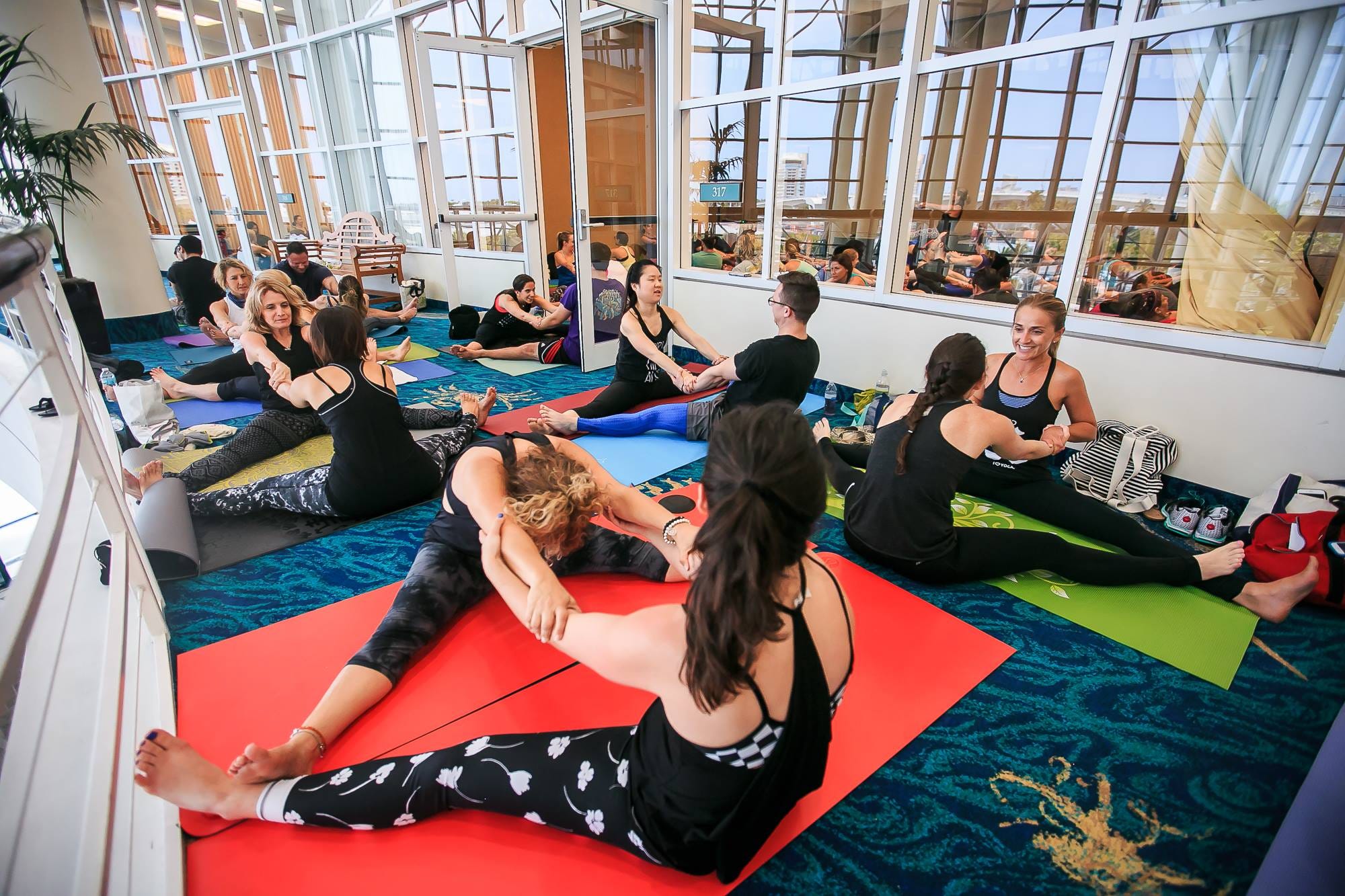 Positioned for Community Inside The Yoga Expo Los Angeles by