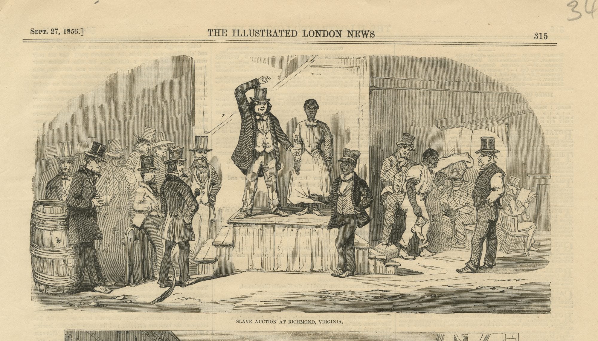 A firsthand witness of a slave auction in Richmond, Virginia by Dale