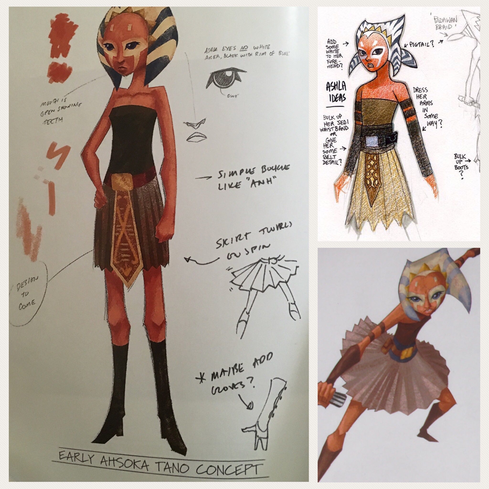 Early Ahsoka design r/ahsokatano