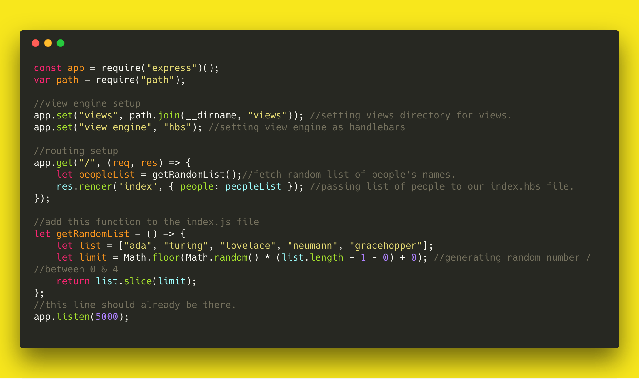 Handlebars and Node.js (tutorial) by Raja Raghav