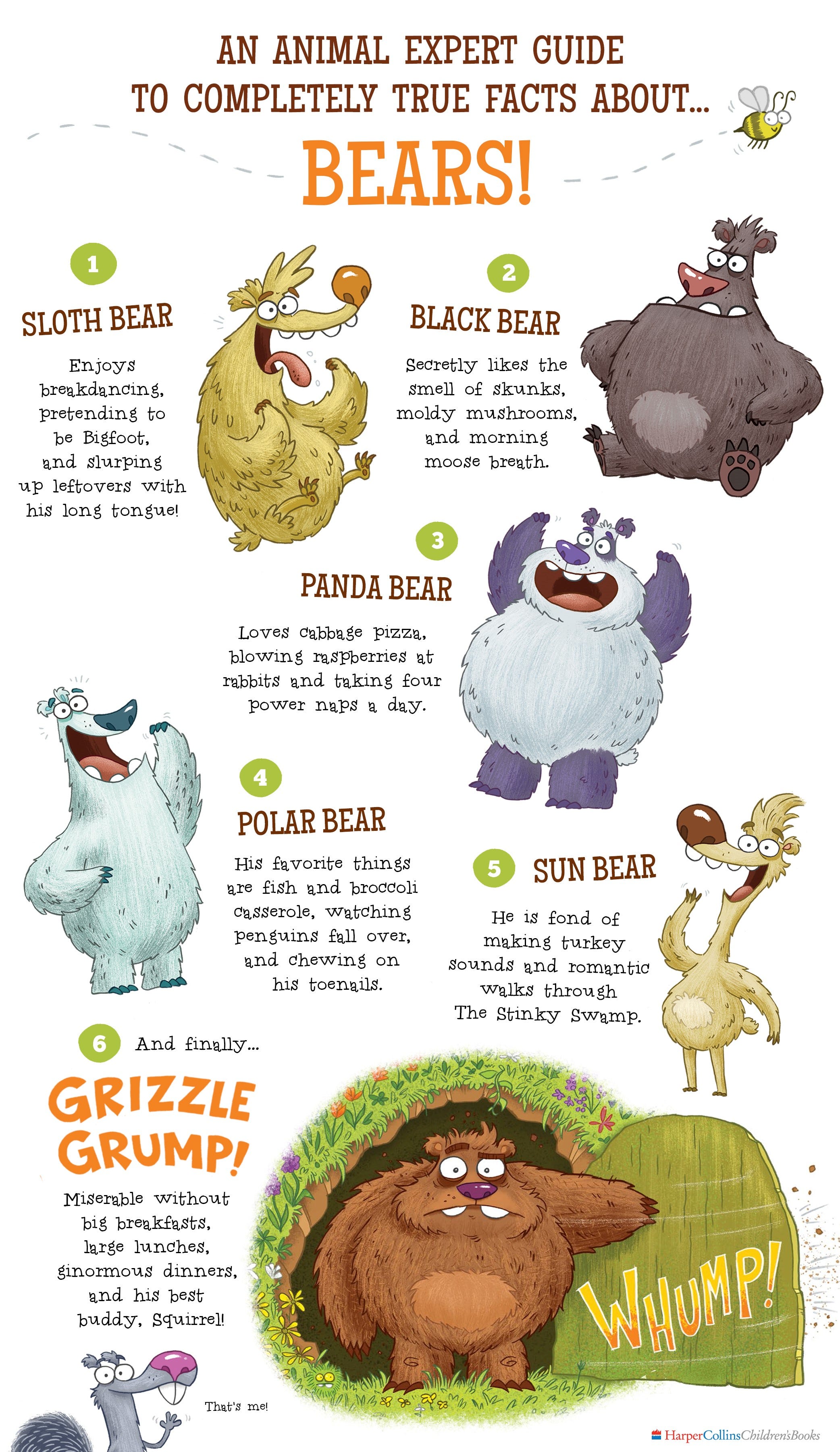 Completely True Facts About Bears [Infographic] HarperKids Medium