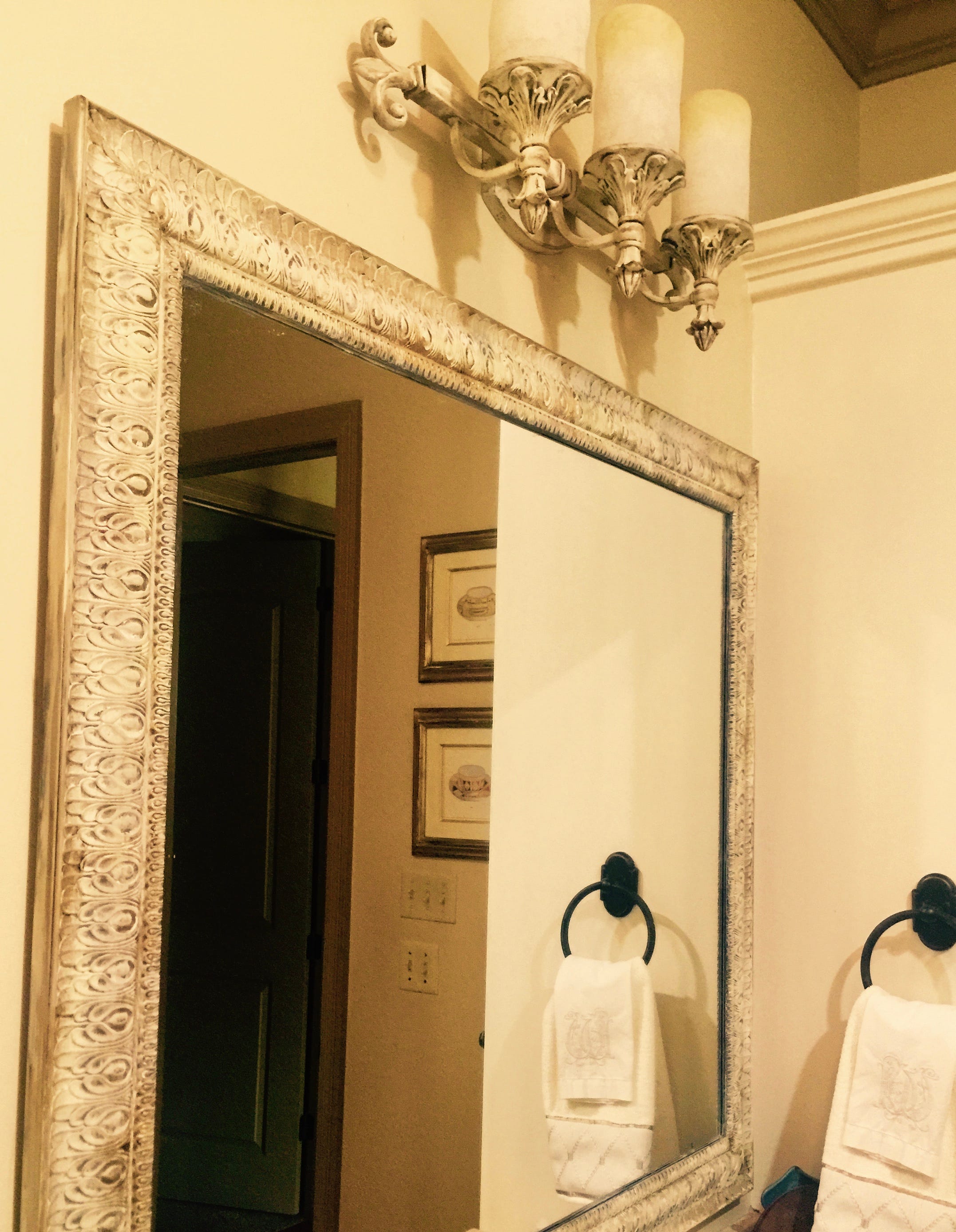 How To Make A New Mirror Look Antique Antique Poster