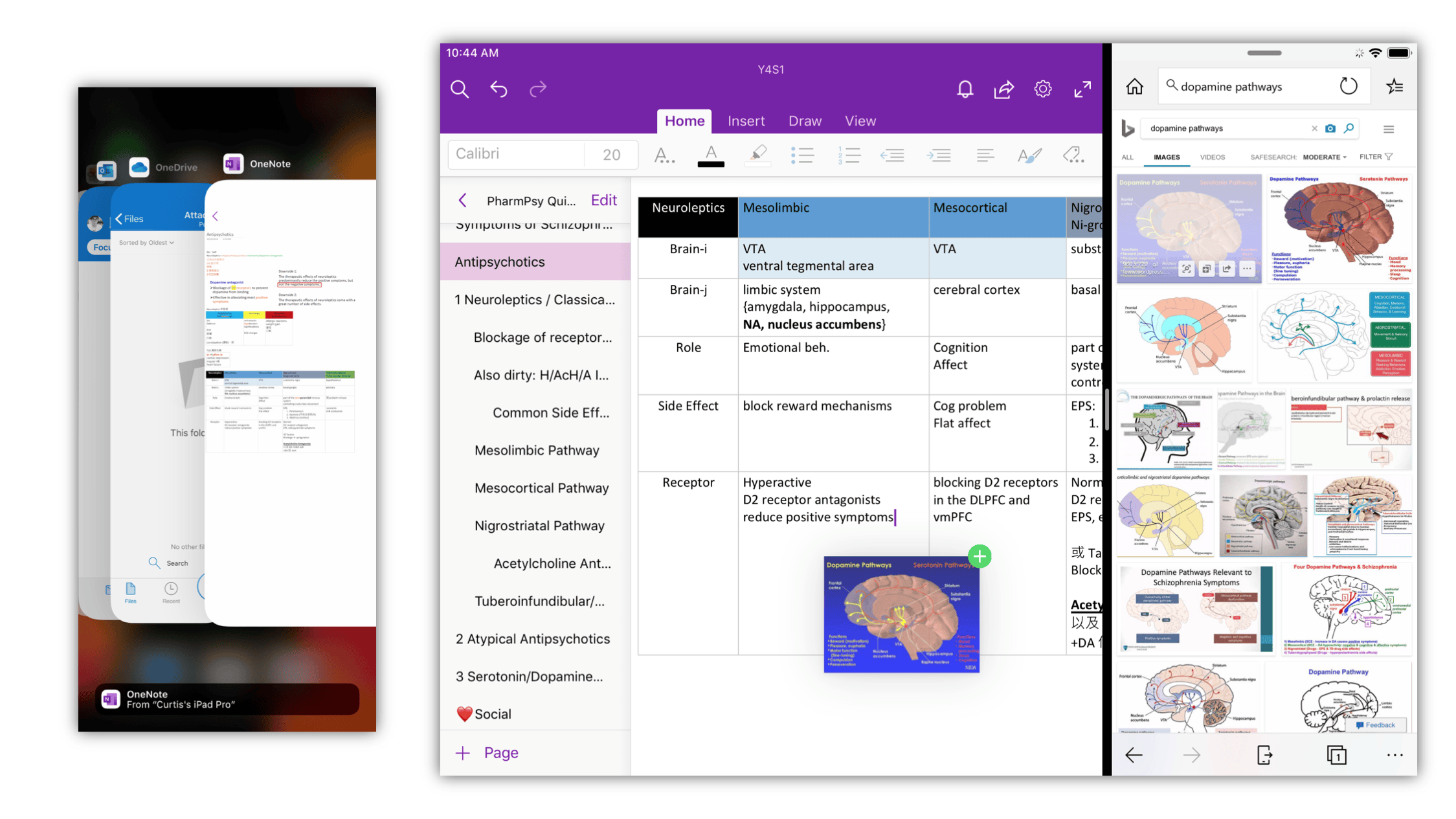 Notetaking with OneNote as a Psychology student Curtis