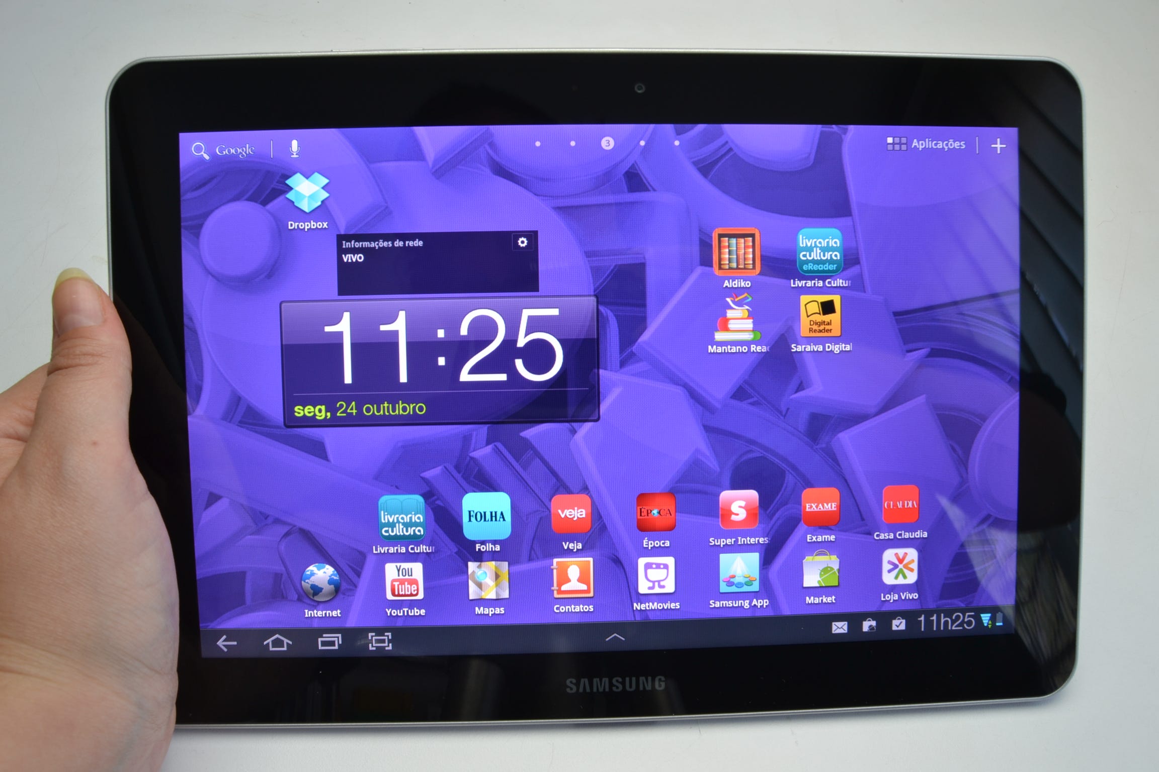 Resenha Tablet Samsung Galaxy Tab 10.1 16GB 3G GTP7500