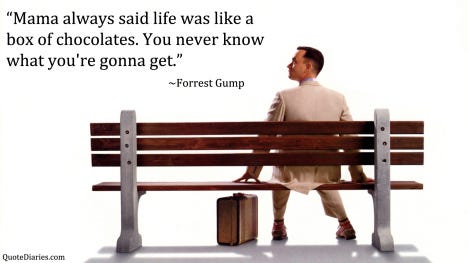 forrest gump chocolate box quote There Is No Box Of Chocolates. No. No It's Not. No Matter How Much… | By Kenneth Ahlstrom | Medium