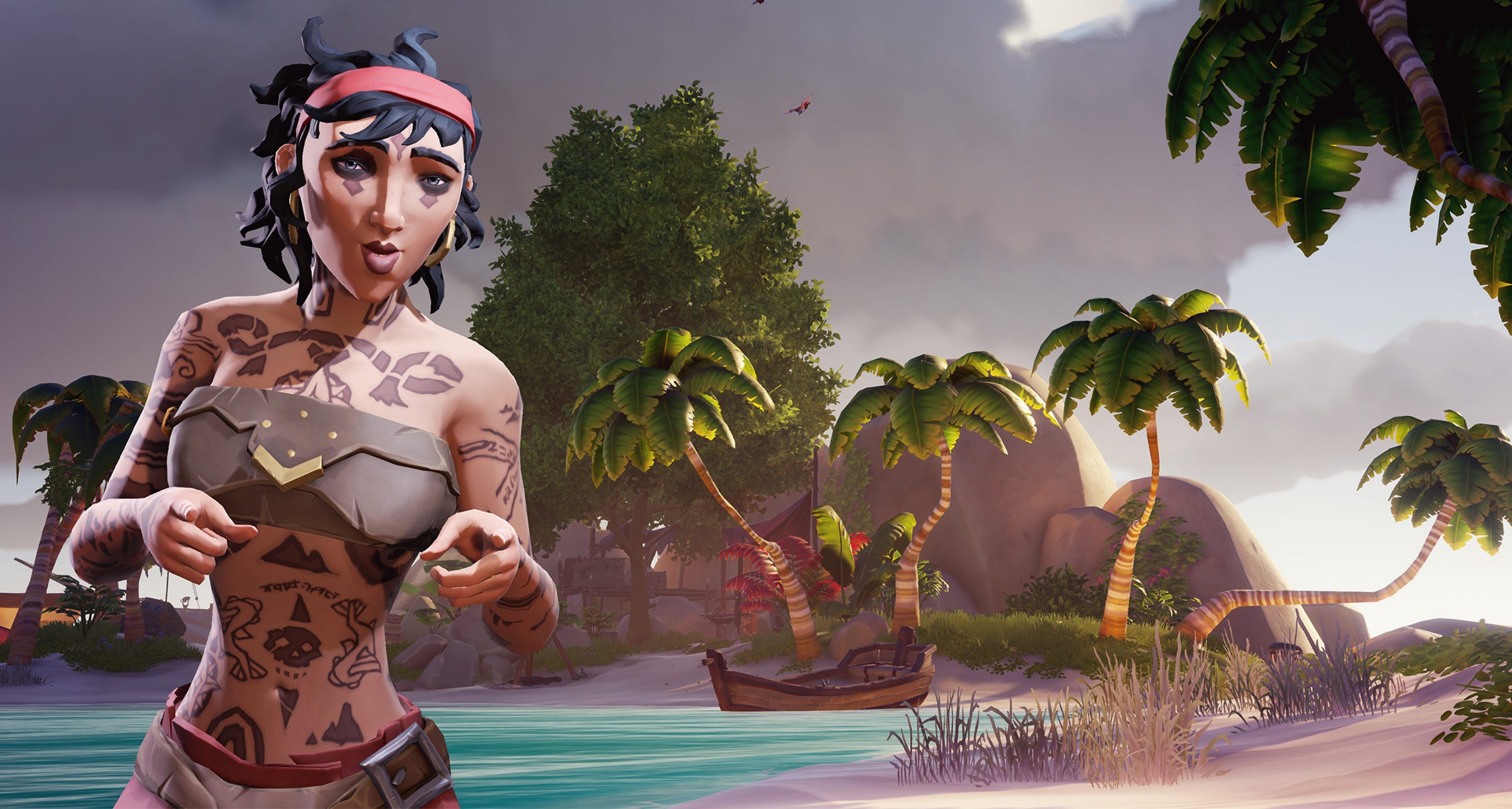This long island has a ruined fishing village to the north, a narrow tunnel headed through the middle of its central landmass, and small beach access to the south. Sea Of Thieves Legends Of The Sea Guide Journals Easter Eggs Locations Lore Tips By Skulliah Merfolk S Lullaby Medium