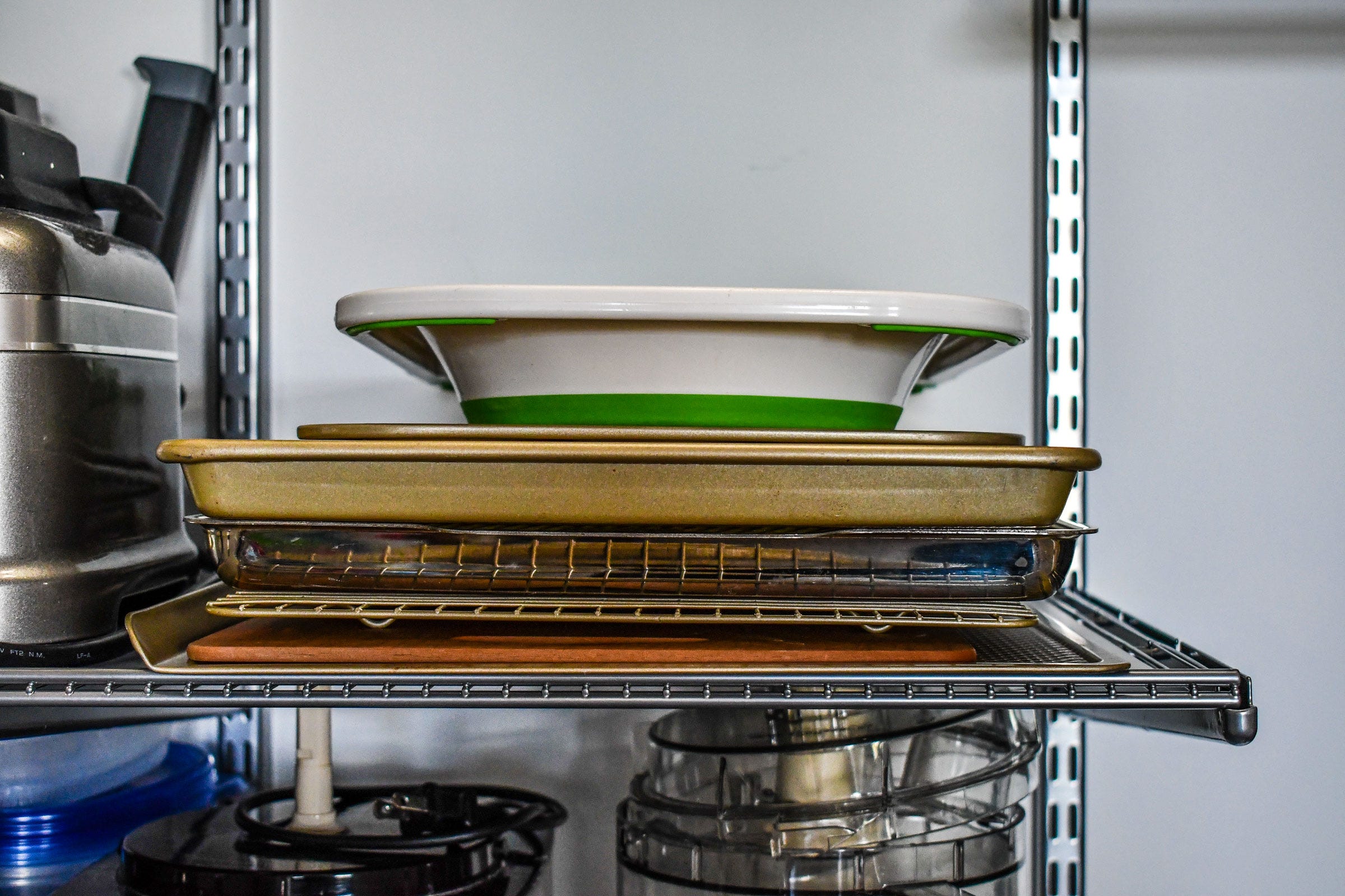 The best way to store large trays An Organized Life Medium