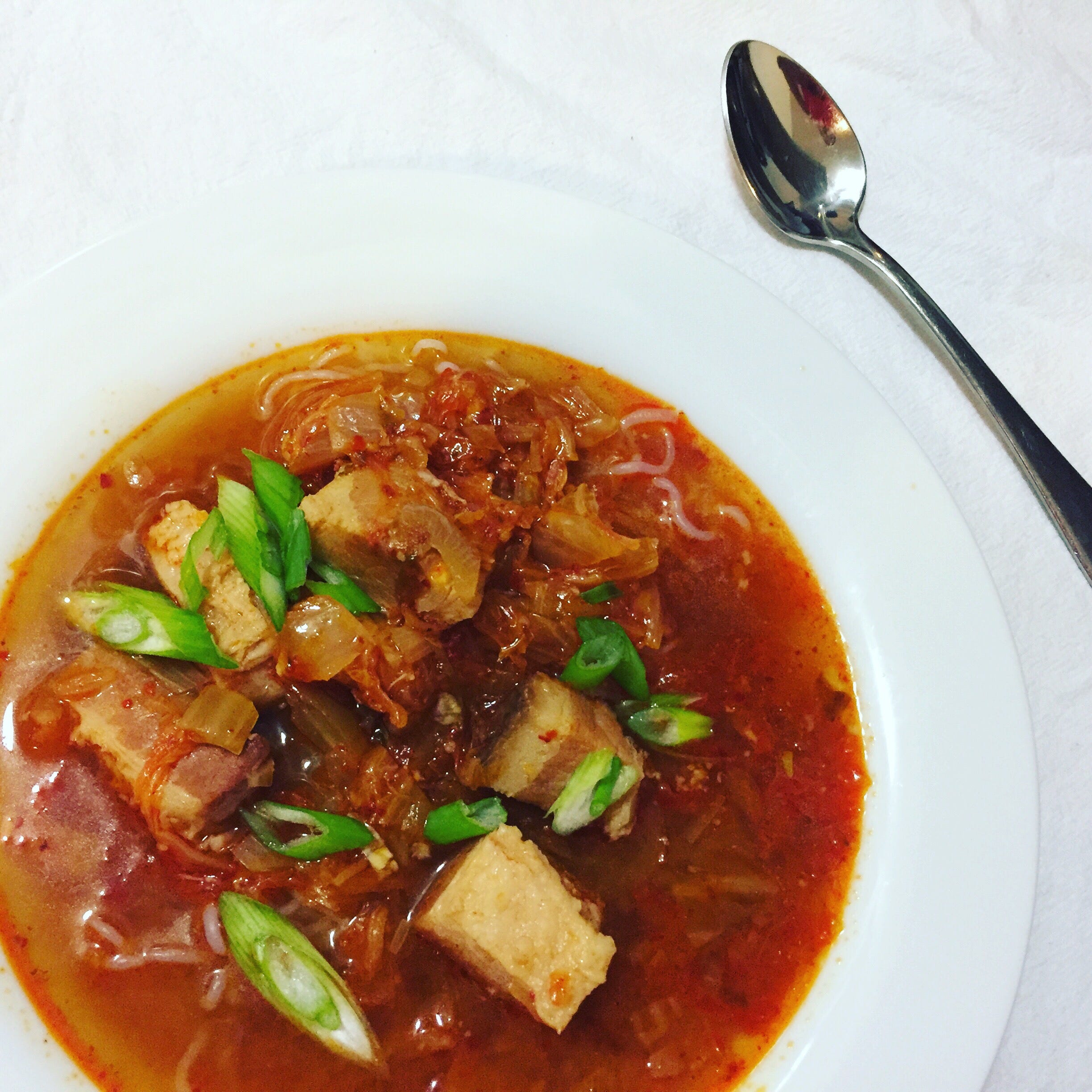 Kimchi Soup with Pork Belly. Earlier this fall, I visited my brother