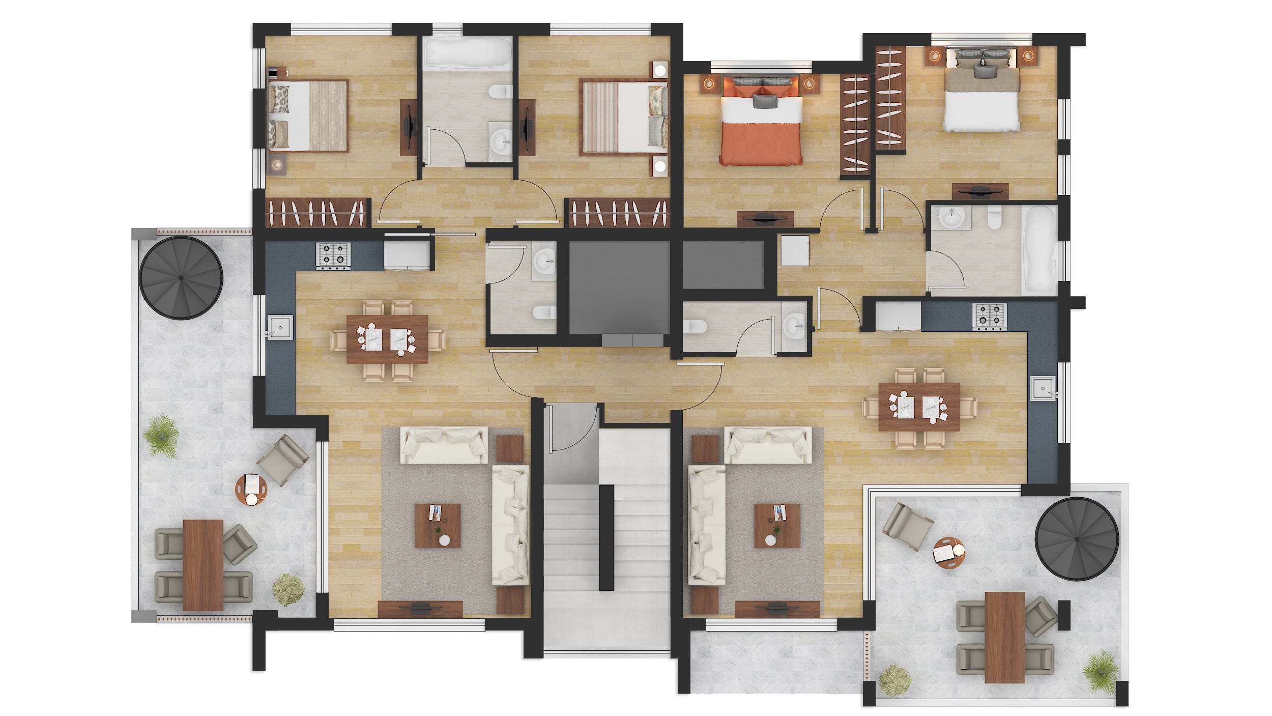 2D Floor Plan Rendering Services for Real Estate Business by Jay