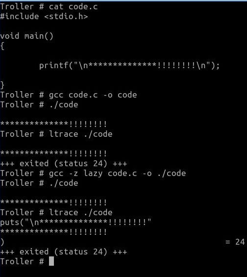 Linux — Why “ltrace” does not work on new versions of Ubuntu? by