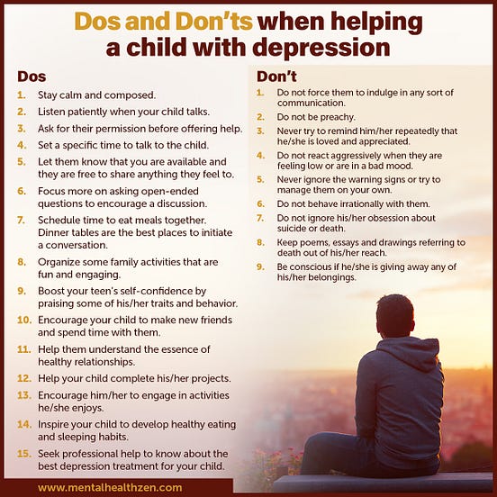 How To Help Your Child With Depression by Mentalhealth zen Medium