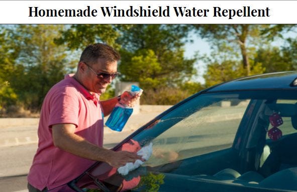 How to Use Homemade Windshield Water Repellent? Jason Bradon Medium