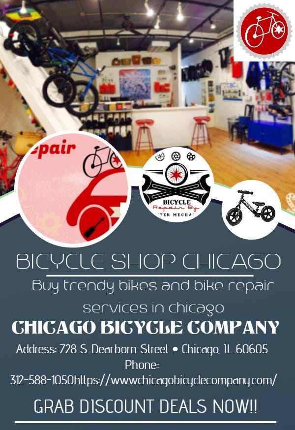 1 Bicycle Shop in Chicago. Chicago Bicycle Company is 1 bicycle… by