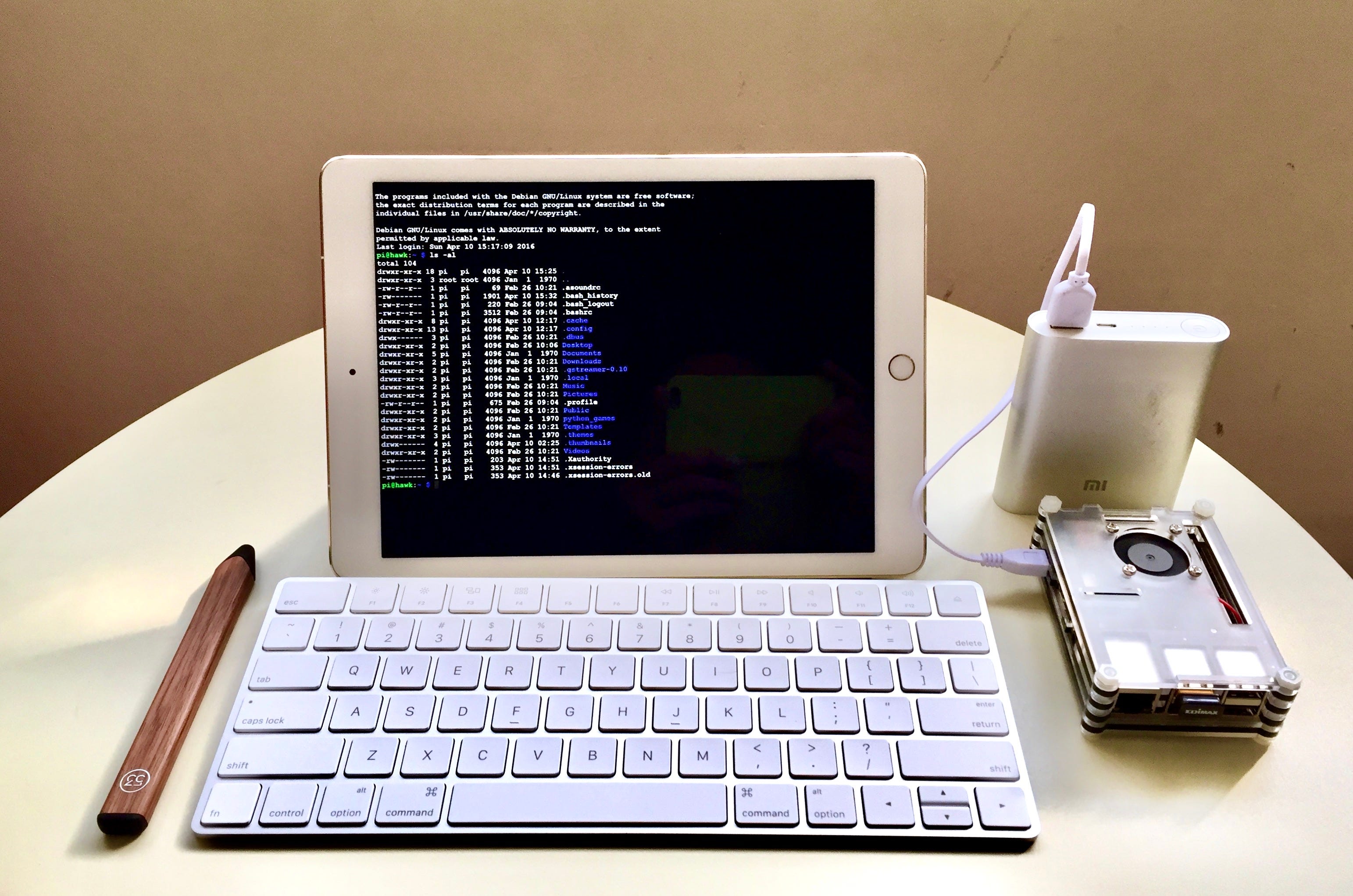 Setting up a Raspberry Pi 4 as an development machine for your iPad Pro