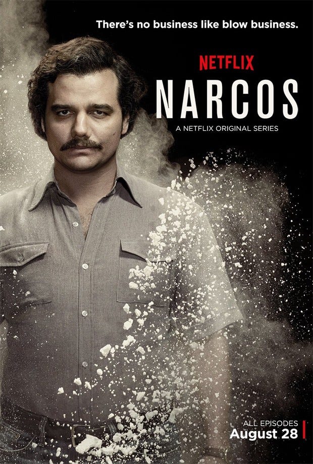 NARCOS, nova série da NETFLIX do pó vieste, ao pó retornarás. by