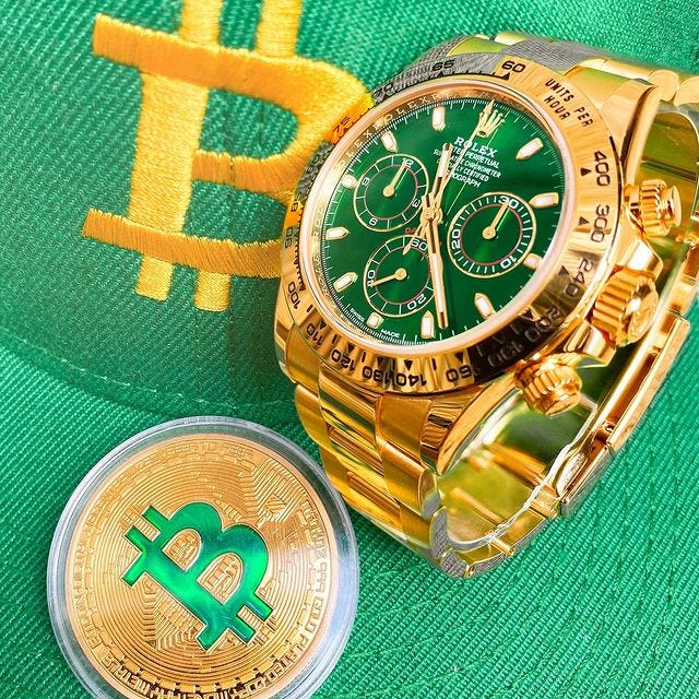 What has Rolexes and luxury watches got to do with falling crypto