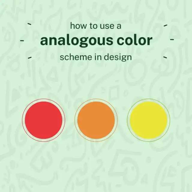 What are analogous color schemes and how do you use them?