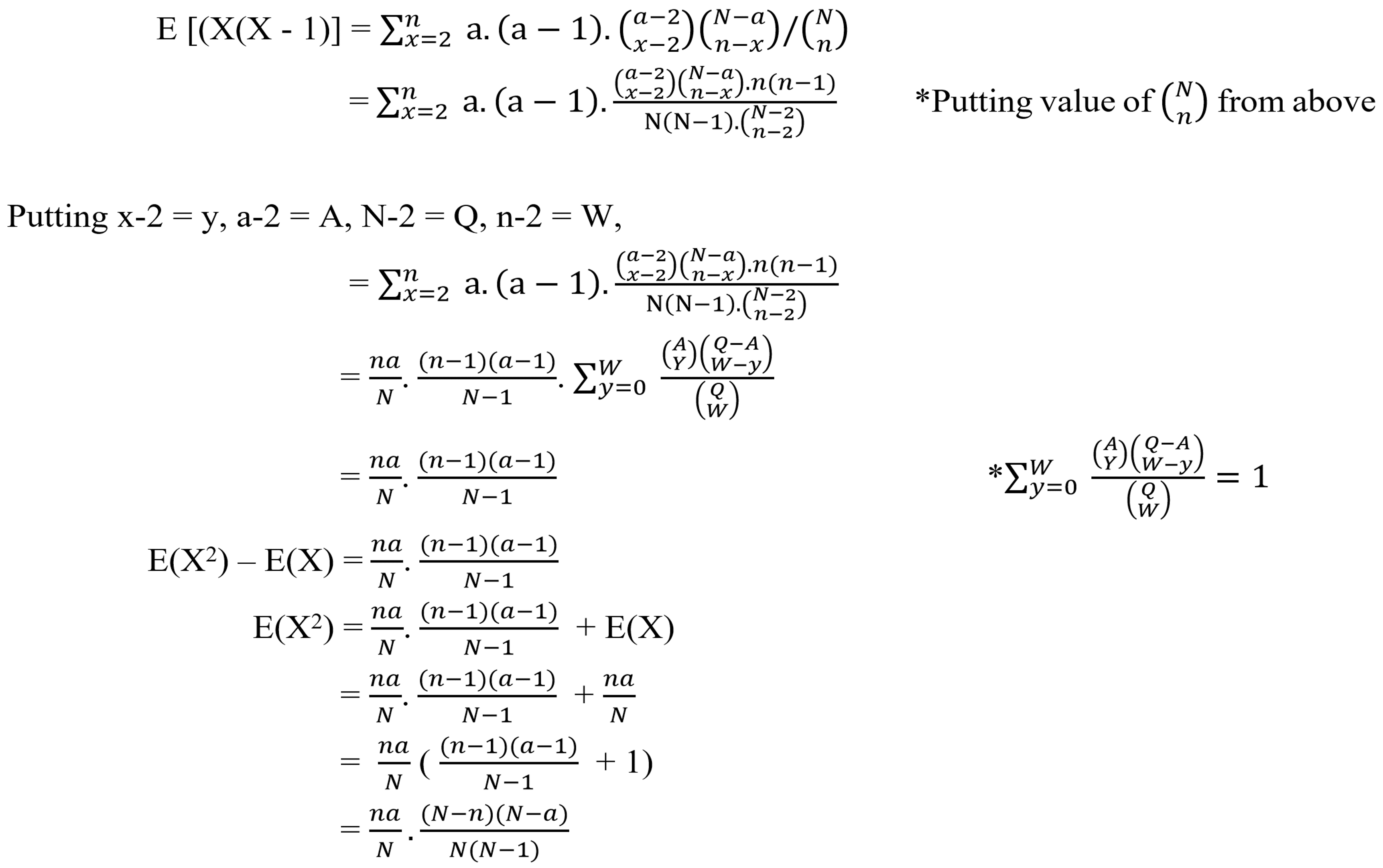 9 Common Probability Distributions with Mean & Variance derivations