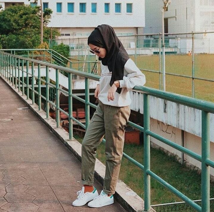 Cara Ootd Hijab Yang Bagus foto candid kekinian