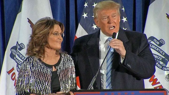 President Considers Sarah Palin For First Lady After Husband Files For