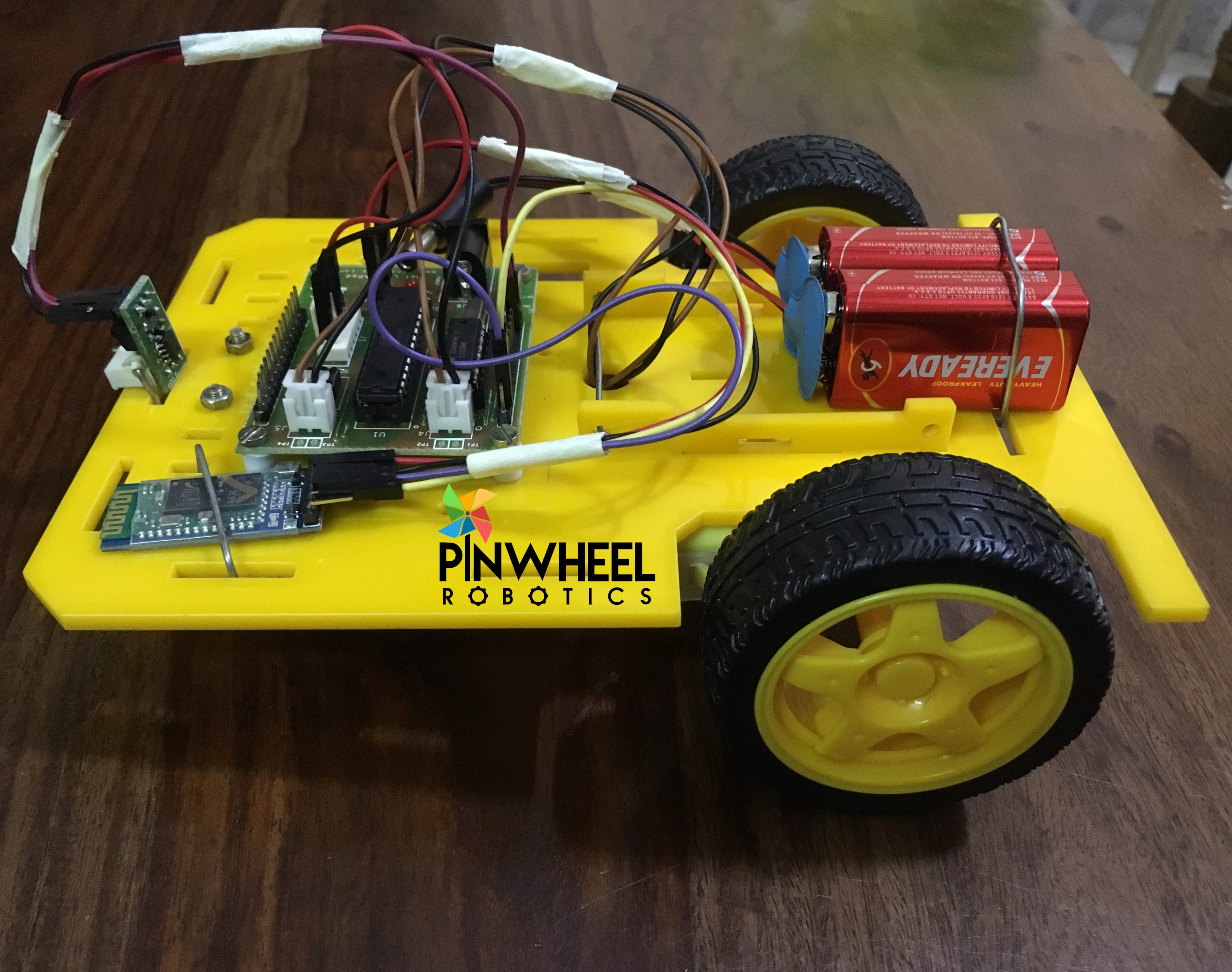 Bluetooth Controlled Remote Control Car with Proximity Sensor