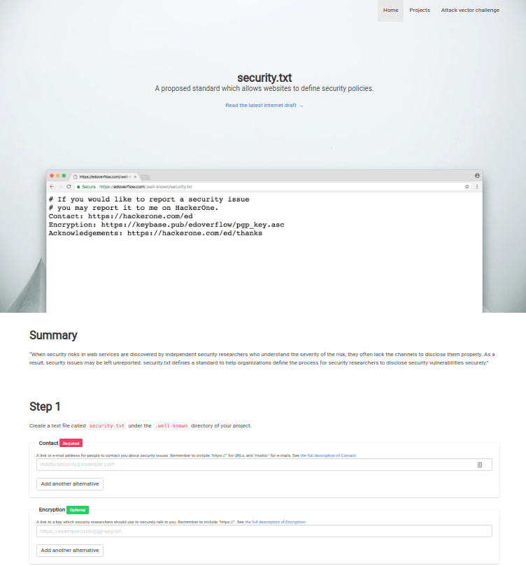 The history of the hackers.txt and security.txt files by Potherca