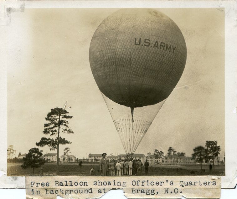 Artifact Spotlight Fort Bragg and Pope Field Balloons Images by