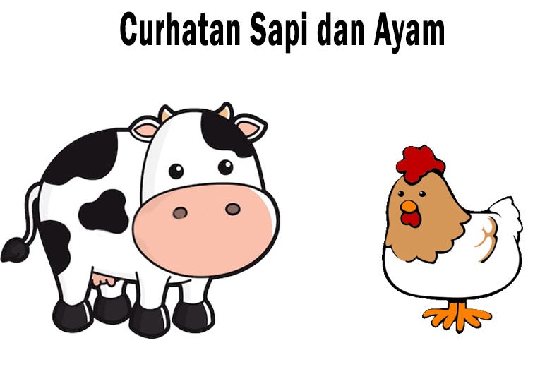 Curhatan sapi dan ayam. Ngakak Waras | Sarang Lucu | Cerita… | by Rudy  Hartono | Medium