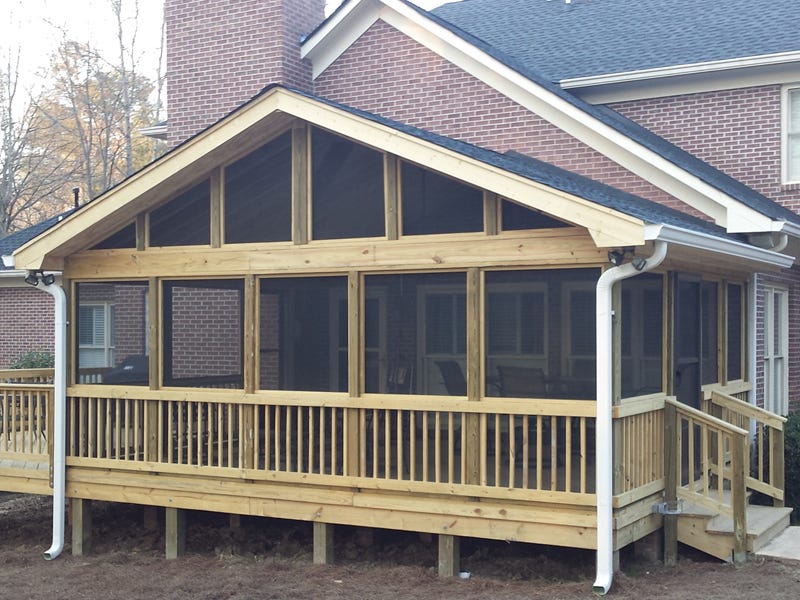 How To Build A Screenedin Porch On A Deck by Advantage Home