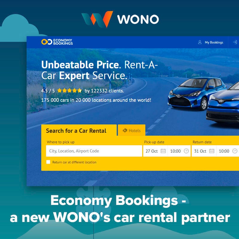Economy Bookings — a new WONO’s car rental partner by WONO Medium
