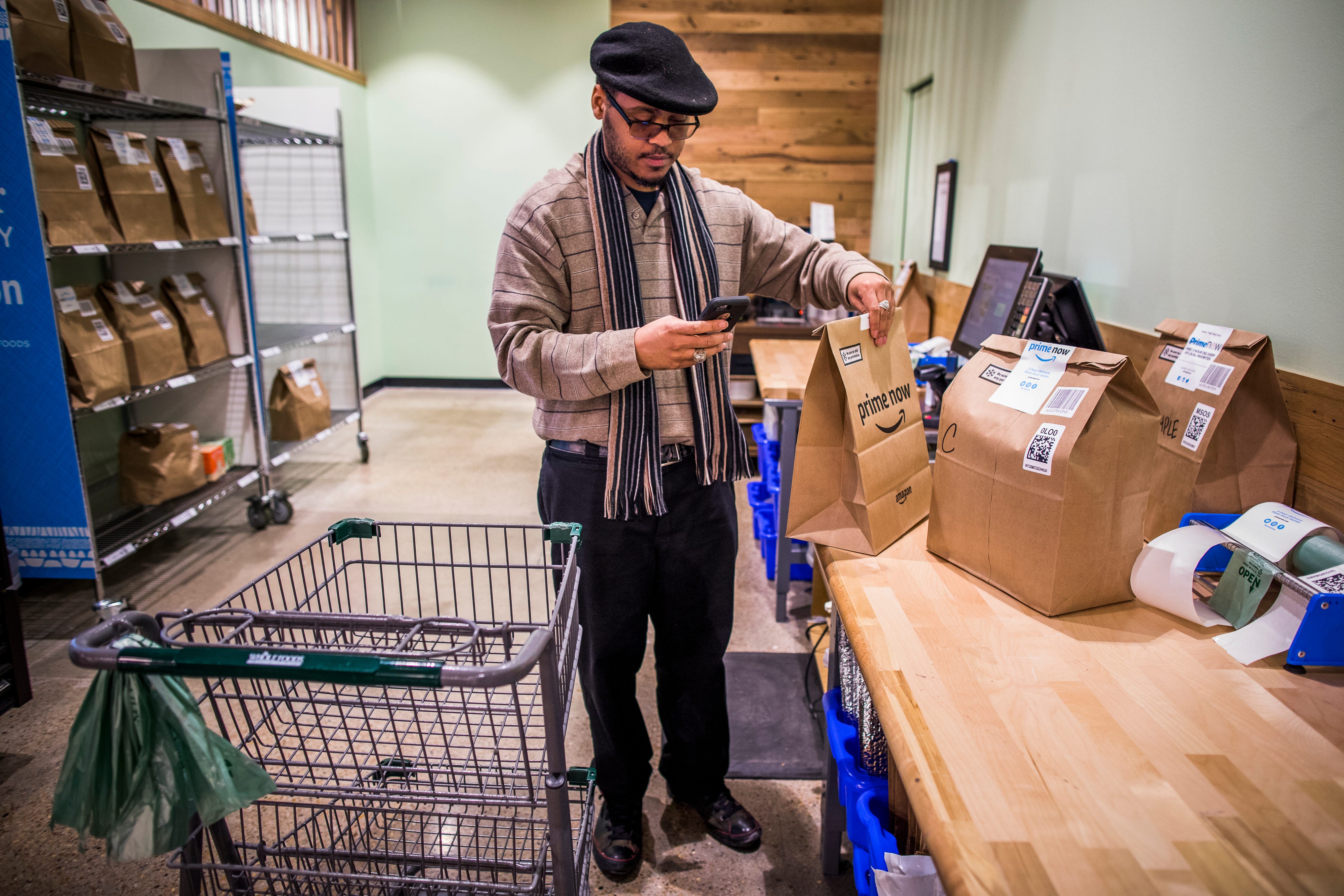 Bit by Bit, Whole Foods Gets an Amazon Touch by The New York Times