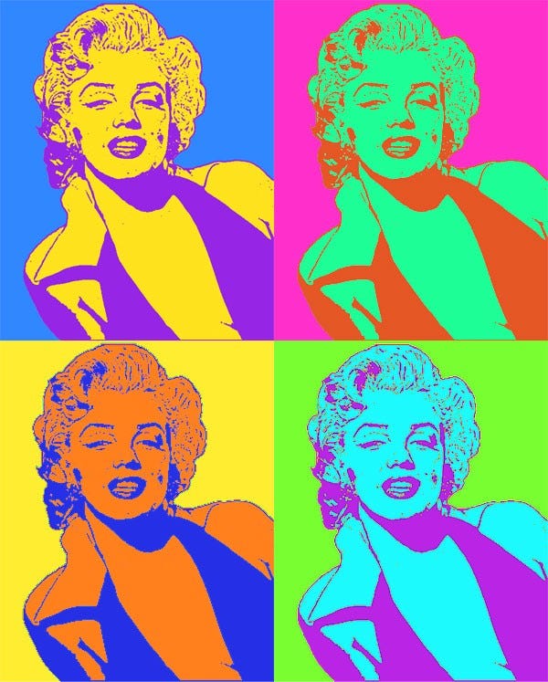 Warhol Effect in Design Freebies