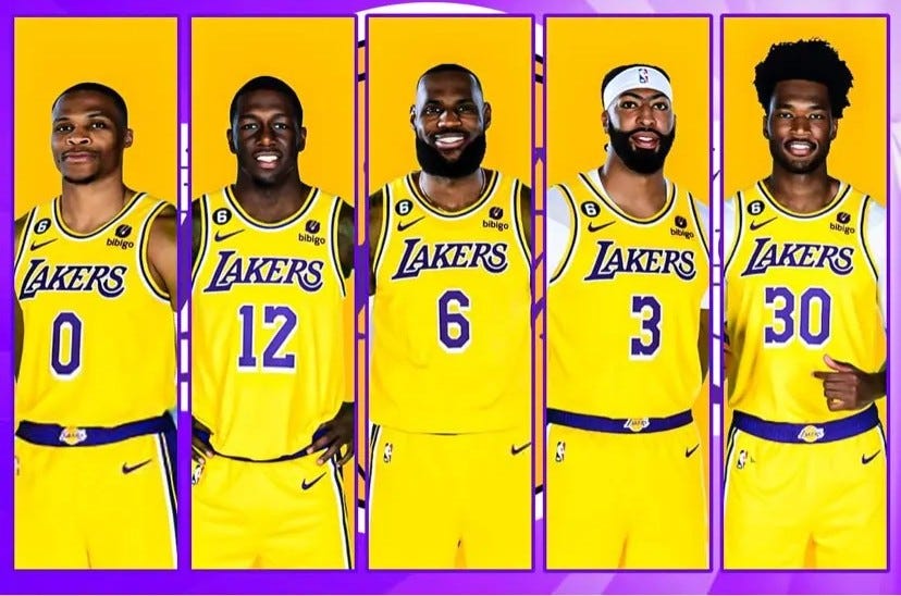 Comparing Lakers 202223 Roster to 201920 Bubble Championship Roster