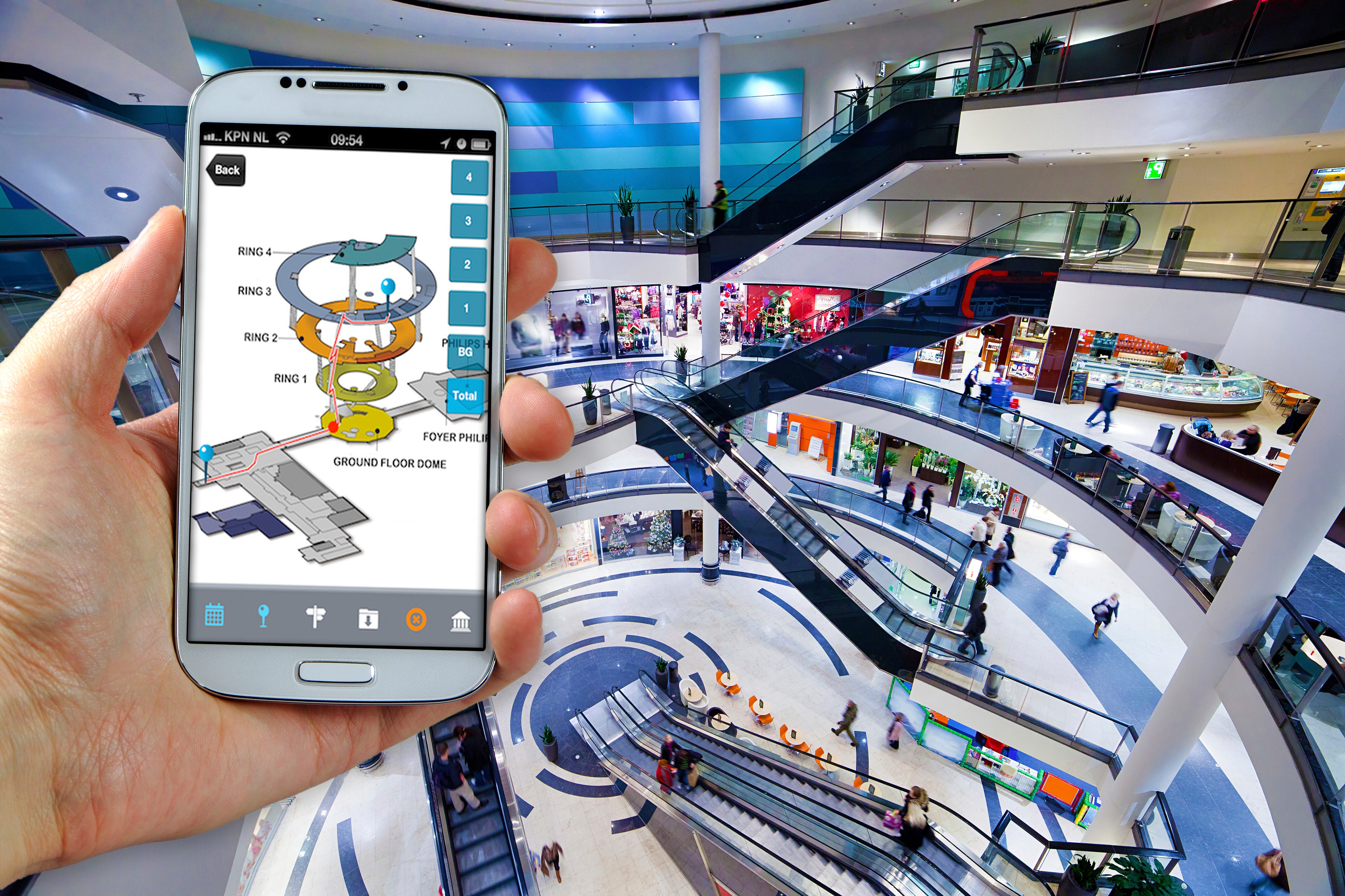 The future of indoor positioning. An IPS solution locates people