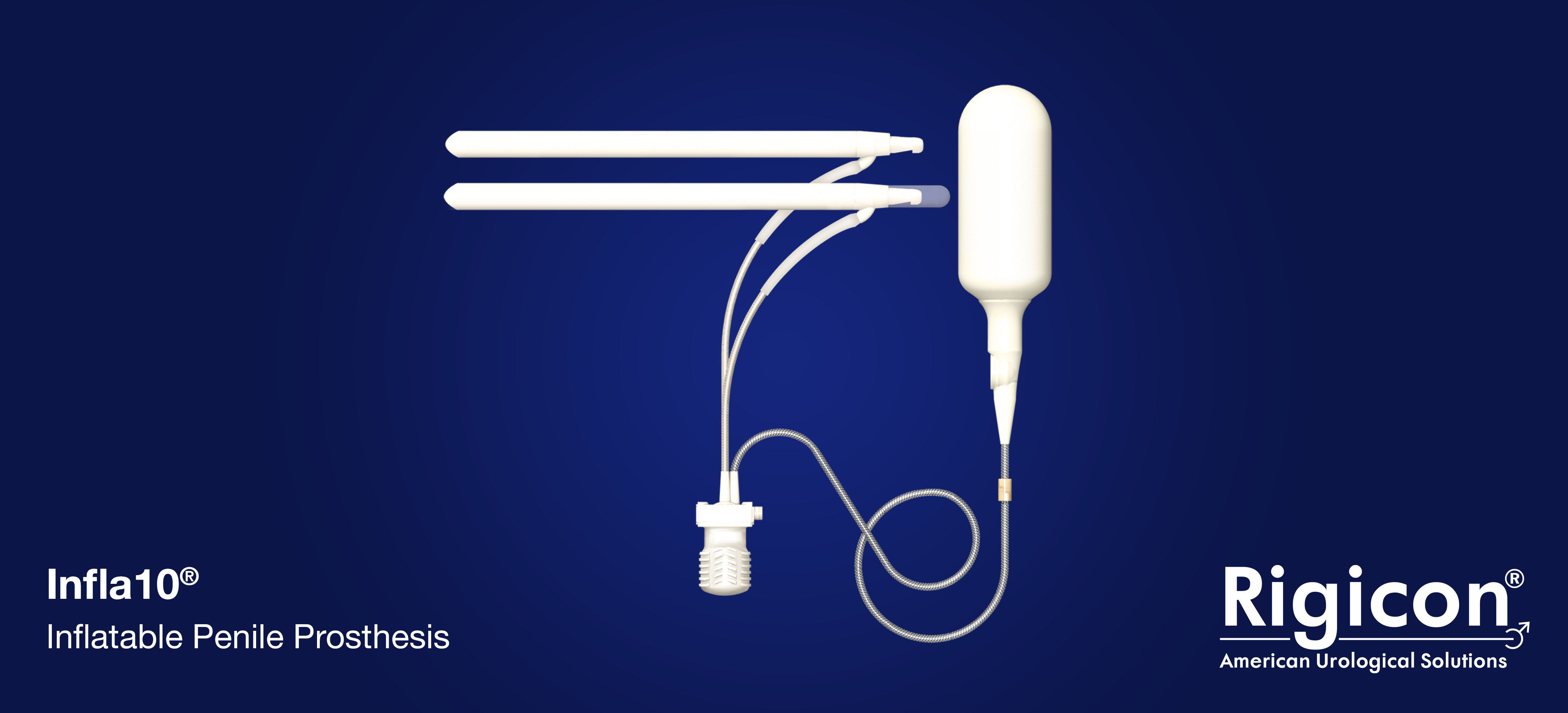 Inflatable Penile Prosthesis — ThreePiece Rigicon® Infla10® by Rigicon® American Urological