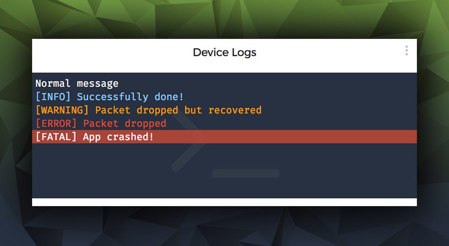 See the status of your connected devices with the Text Feed Widget by