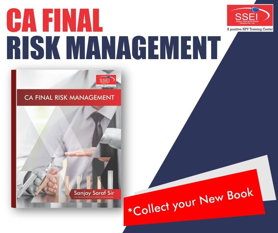 CA Final Risk Management New Book by Sanjay Saraf Medium
