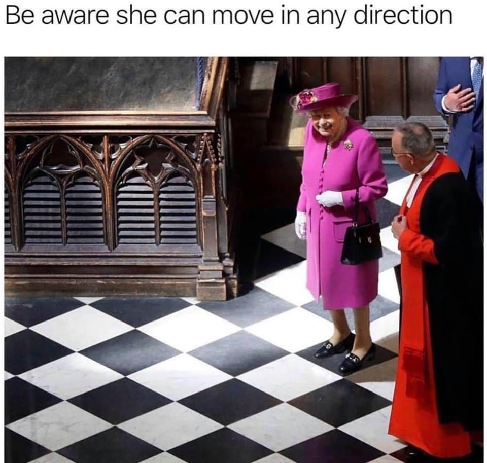The Queen and Chess. Although she can’t take the by Mark J