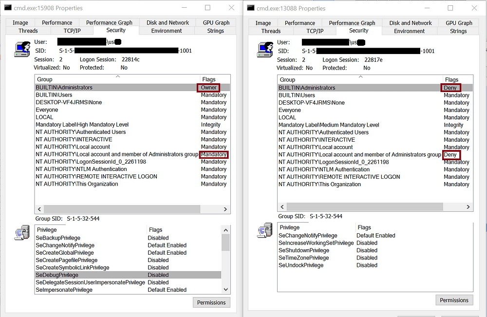 The Windows Security Journey — Restricted Token (Filtered Token) by