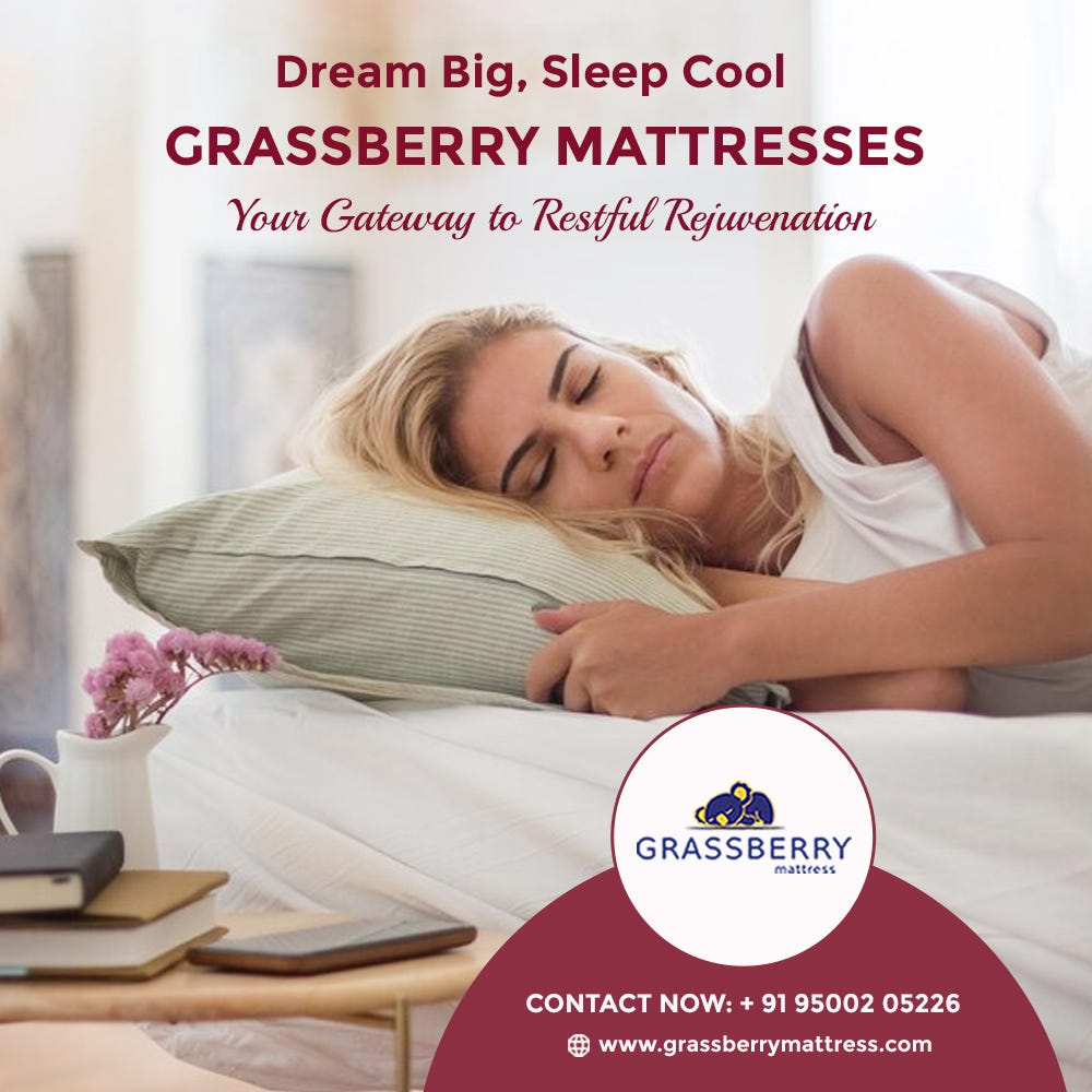Dream Big, Sleep Cool Grassberry Mattresses — Your Gateway to Restful