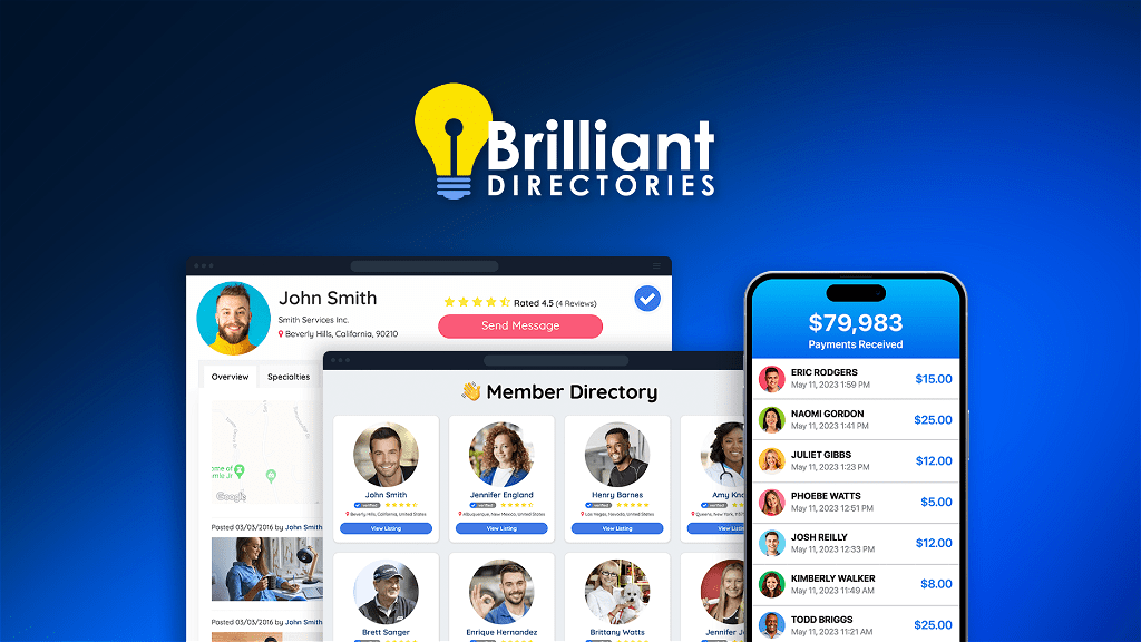 Brilliant Directories Lifetime Deal & Review Manage membership