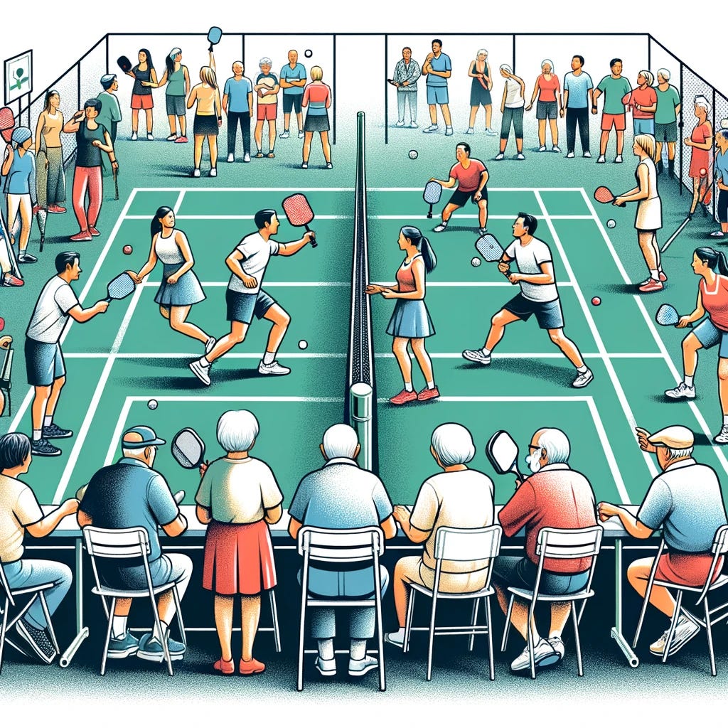 Organizing a Pickleball Round Robin for 10 Players on Two Courts by