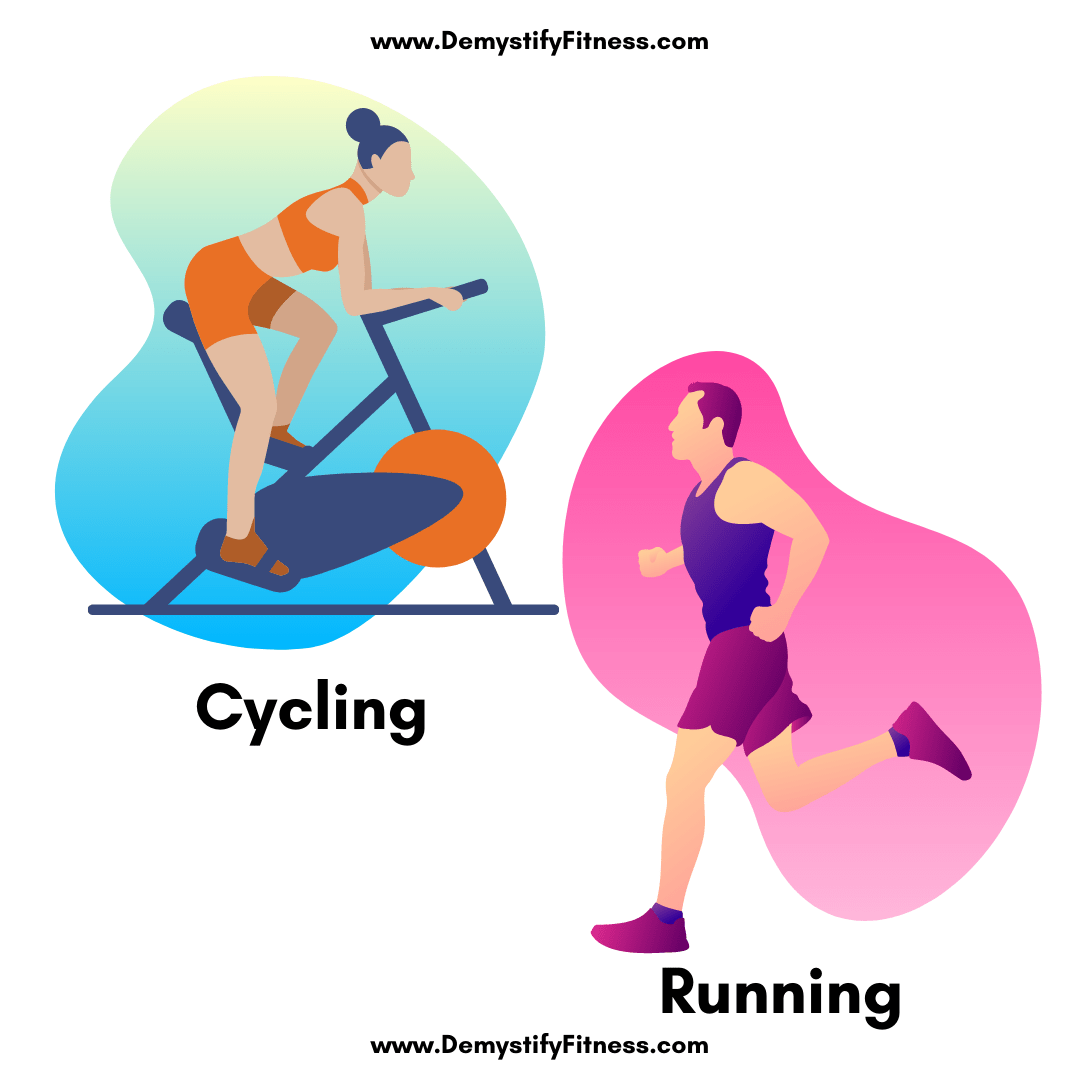 Biking vs Running for weight loss October 2021 by Demystify fitness