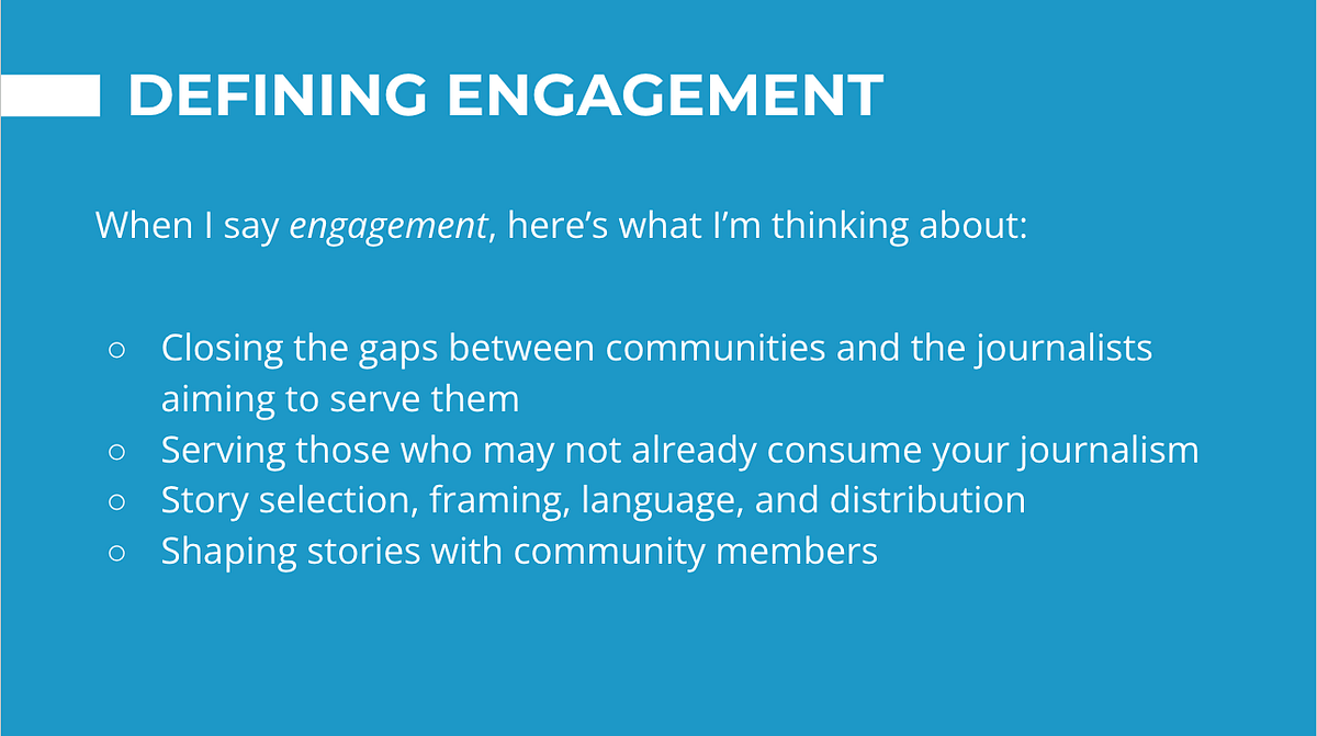 Defining Engagement. One hurdle to operationalizing… by Ashley