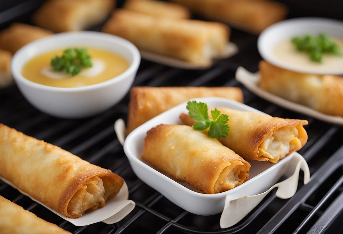 How to Air Fry Egg Rolls Cooking Time and Tips by Satheeskumar Jan