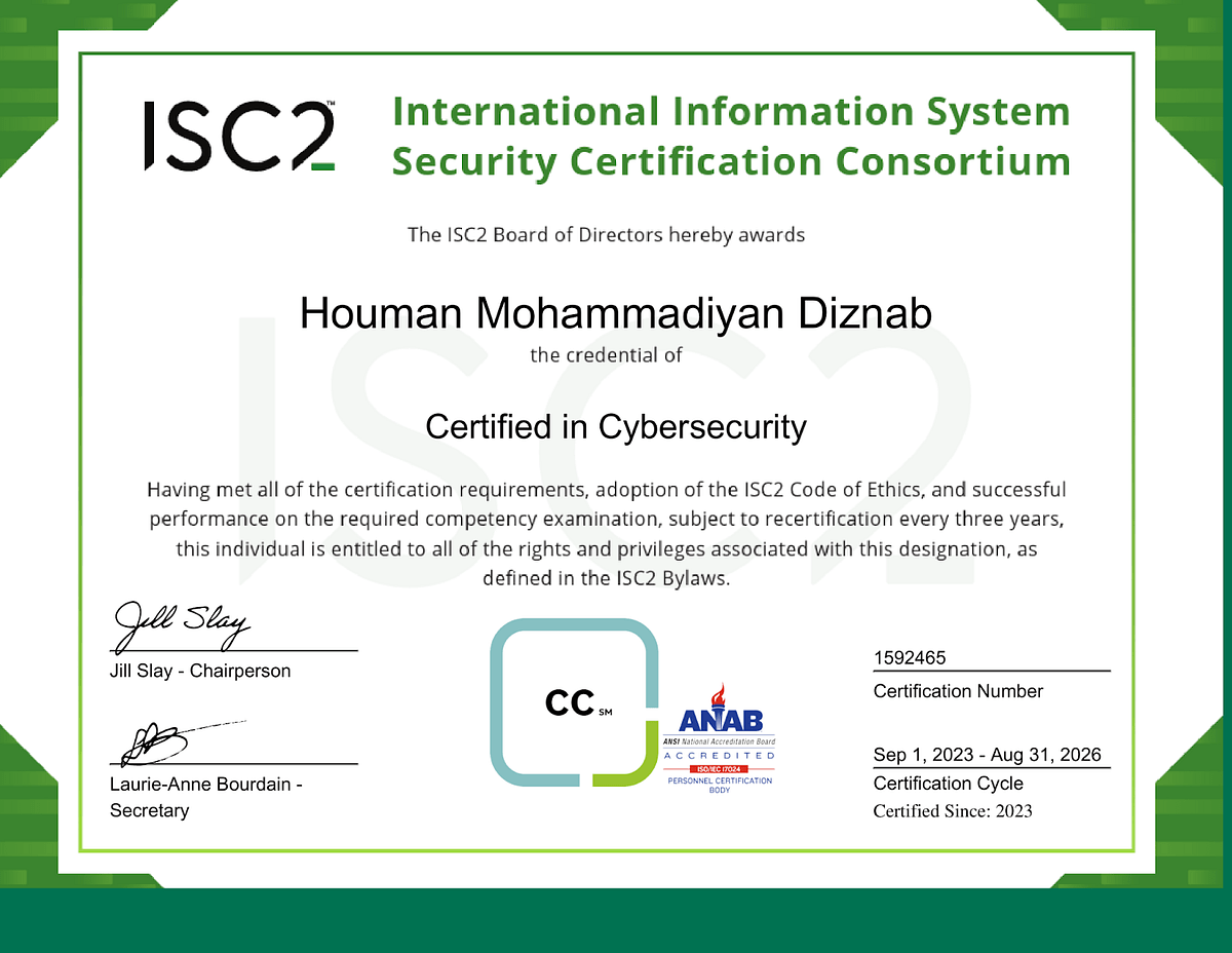 My Experience Passing the “FREE” ISC2 Certified in Cybersecurity (CC