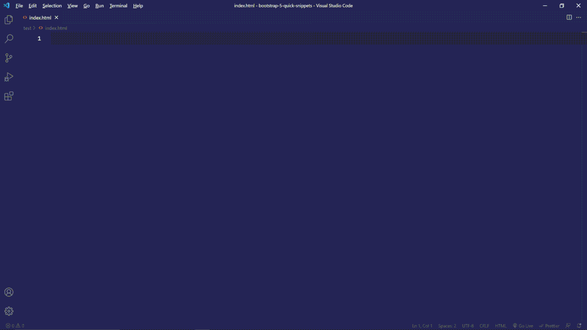 Build  UI faster using this Bootstrap 5 Quick Snippet extension by