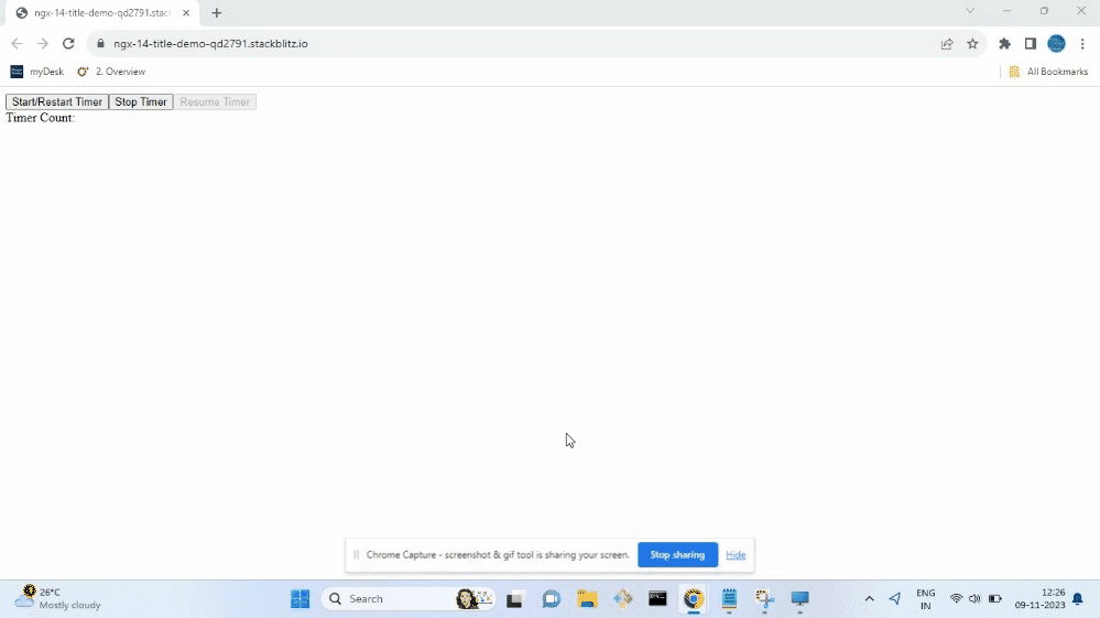Angular Pausing, Resuming, and Restarting a Stopwatch/Timer Using RxJS